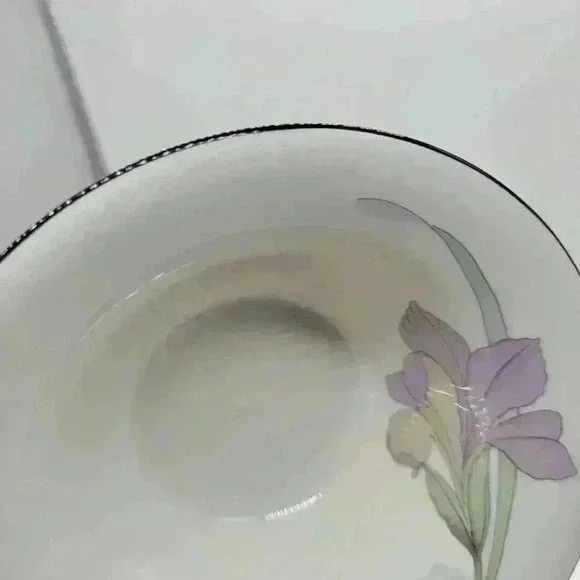 Set of 4 Vintage NORITAKE NEW DECADE Lavender Flower Dessert/Fruit Mini Bowl - Picture 7 of 11